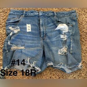 American Eagle Outfitters Ripped Blue Jean Shorts